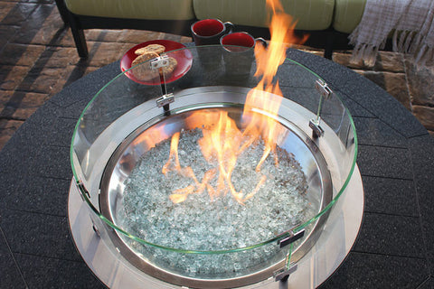 Donoma Poly-Top Fire Pit - Hammered Finish