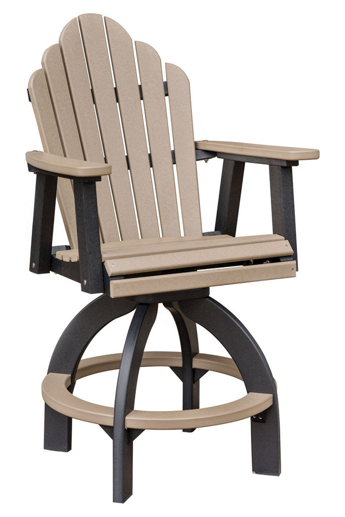 Cozi-Back Swivel Bar Chair-Berlin Gardens-Poly-Outdoor/Patio Furniture-Amish made
