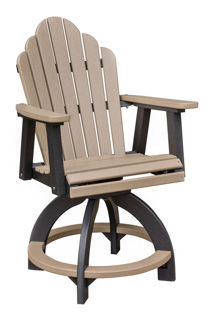 Cozi-Back Swivel Counter Chair-Berlin Gardens-Poly-Outdoor/Patio Furniture-Amish made