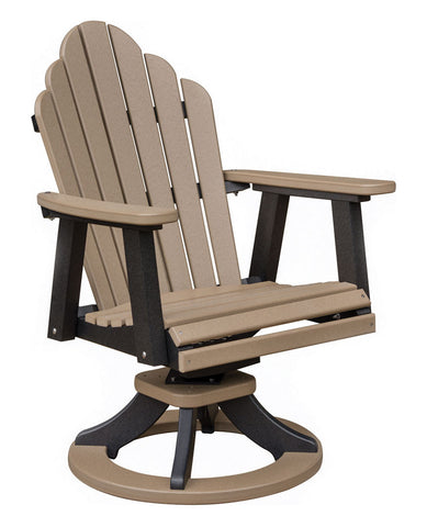 Cozi-Back Swivel Rocker Dining Chair-Berlin Gardens-Poly-Outdoor/Patio Furniture-Amish made