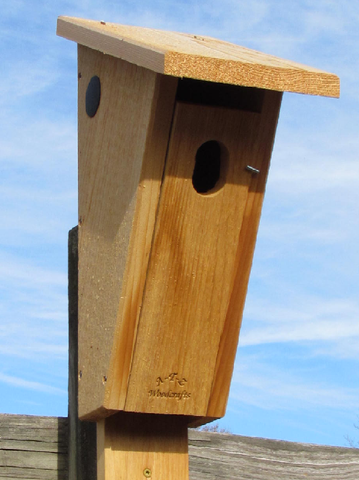 Slanted Bluebird Nestbox-cedar-bluebird-nestbox-usa